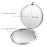 COFOZA 1973 50th Birthday Gifts for Woman Mom Wife Stainless Steel Compact Pocket Travel Makeup Mirror Inspiration Present Behind You All Your Mermories (Silver)