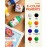 Fantastory Tempera Paint for Kids 8 Colors (8.4 oz Each) Washable, Non-Toxic for Poster and Sponge Painting, Finger and Hand Paint Bottles Gifts