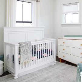 AMROSE 3 Pack Heavenly Soft Crib Sheets for Baby Girls, 28\'\' X 52\'\' Fitted Sheets for Crib and Toddler Mattress Pad, Silk Touch Gentle Breathable Microfiber, Floral & Butterfly