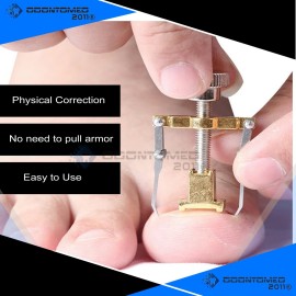 OdontoMed2011 Ingrown Toenail Corrector Stainless Steel Pedicure Tools for Curve Correct Ingrown Toenail Treatment, Tools for Ingrown Toenail Manicure Clipper Pedicure Fixer NL-CTR-01