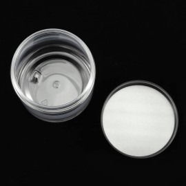 JEUIHAU 46 Pack 8 OZ Plastic Jars with Lids, Clear Empty Slime Storage Containers with Screw On Lids, Plastic Cosmetic Containers for Slime Making, Food, Beauty Products, BPA Free