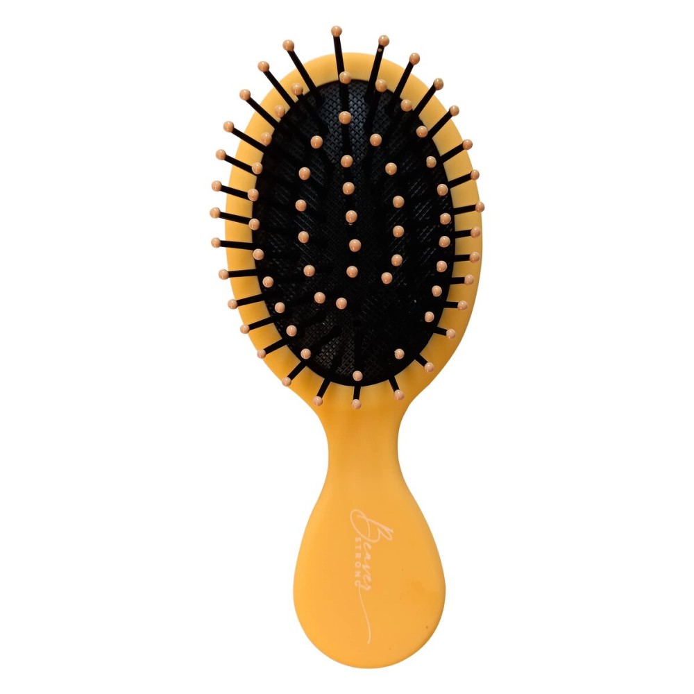 Essential Mini Hair Brush by BeaverStrong, Pocket-size Detangler Brush with Soft Bristles for Travel, Toddlers, Kids, Teens (Lemon Yellow) Essential Mini Hair Brush by BeaverStrong, Pocket-size Detangler Brush with Soft Bristles for Travel, Toddlers, Kids, Teens (Lemon Yellow)