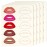 Maitys 5 Sheets Lip Tattoo Practice Skin Lip Blushing Practice Skin for Machine Supplies Makeup(Red)