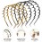 Chuangdi 6 Pieces Zigzag Headband for Thick Curly Hair Plastic Shark Tooth Comb Zig Zag Headband Plastic Wavy Teeth Hair Hoop Accessory for Women Men Lady(Black, Brown)