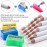 GA&EN Rhinestone Picker Pencil for Nails, 20Pcs 7-inch Rhinestone Pickup Pen Kit for Gem Crystal Nail Art and Diamond Painting with Nail Dotting Tools, Sharpeners, Tweezers