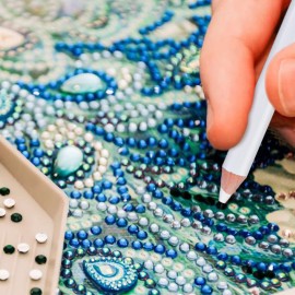 GA&EN Rhinestone Picker Pencil for Nails, 20Pcs 7-inch Rhinestone Pickup Pen Kit for Gem Crystal Nail Art and Diamond Painting with Nail Dotting Tools, Sharpeners, Tweezers