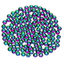 Green Flame Rhinestones Flatback Rhinestone for Crafts Glass Nail Rhinestones Nail Gems Crystals for Makeup Bags Shoes Decoration DIY(SS6,1440pcs,Green Flame)
