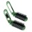 2 Green ALAZCO Folding Hair Brush With Mirror Compact Pocket Size Travel Car Gym Bag Purse Locker Swimming Camping Sleepover Gift and more