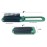 2 Green ALAZCO Folding Hair Brush With Mirror Compact Pocket Size Travel Car Gym Bag Purse Locker Swimming Camping Sleepover Gift and more
