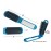 2 Blue ALAZCO Folding Hair Brush With Mirror Compact Pocket Size Travel Car Gym Bag Purse Locker Swimming Camping Sleepover Gift and more