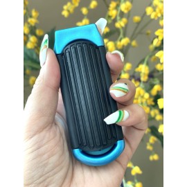 2 Blue ALAZCO Folding Hair Brush With Mirror Compact Pocket Size Travel Car Gym Bag Purse Locker Swimming Camping Sleepover Gift and more