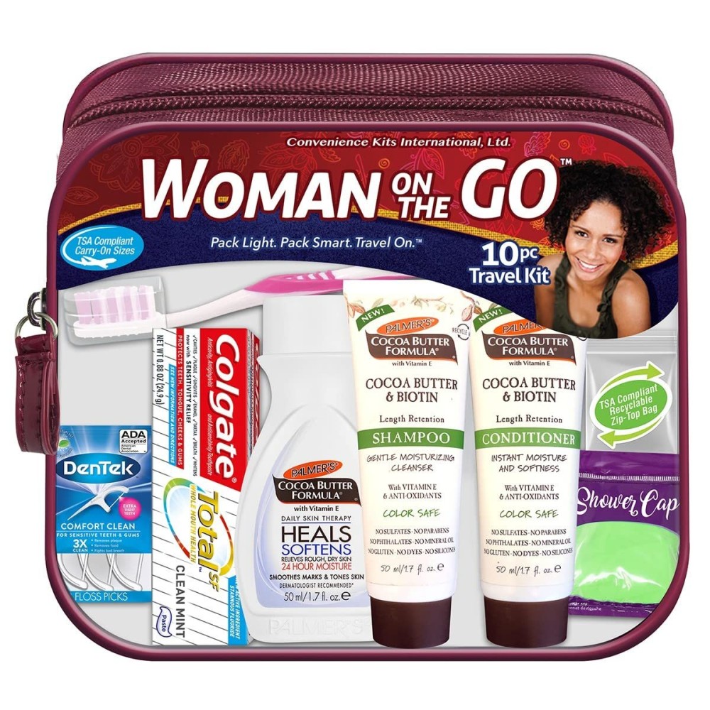 Convenience Kits International Women\'s Multicultural 10 PC Grooming/Hygiene Travel Kit Featuring: Palmer\'s Travel-Size Hair & Body Products, Beige, (23AZ) Convenience Kits International Women\'s Multicultural 10 PC Grooming/Hygiene Travel Kit Featuring: Palmer\'s Travel-Size Hair & Body Products, Beige, (23AZ)