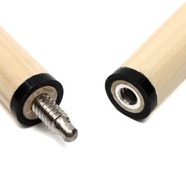 Genubi Industry 48 Inch Pool Cue Stick/Billiards Cue Stick, Hardwood Pool Stick Pool Cue, 2-Piece Pool Cue House Bar Cue Stick, Set of 2