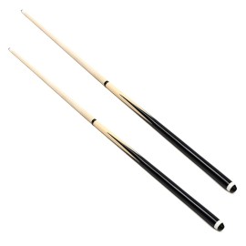 Genubi Industry 48 Inch Pool Cue Stick/Billiards Cue Stick, Hardwood Pool Stick Pool Cue, 2-Piece Pool Cue House Bar Cue Stick, Set of 2