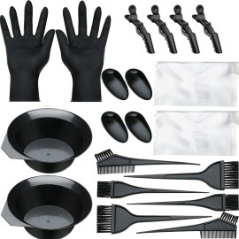 20 PCS Hair Dye Brush and Bowl Tool Kit, Hair Dye Coloring Kit, Dye Brush, Hair Tinting Bowl, Ear Cover, Gloves for DIY Salon Hair Coloring Bleaching Hair Dryers Hair Dye Tools 20 PCS Hair Dye Brush and Bowl Tool Kit, Hair Dye Coloring Kit, Dye Brush, Hair Tinting Bowl, Ear Cover, Gloves for DIY Salon Hair Coloring Bleaching Hair Dryers Hair Dye Tools