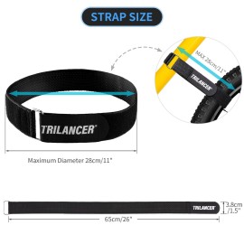 Bike Rack Straps, 4-Pack Trilancer Adjustable Bike Wheel Stabilizer Strap with Hook and Loop for Car and Wall Mount, for Transportation and Storage (26\'\' x 1.5\'\')