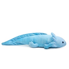 ZHONGXIN MADE Axolotl Plush - Blue Axolotl Stuffed Animal, Realistic 20 Cute Ambystoma Creepy Amphibians Plush Toys, Unique Plush Gift Collection for Kids