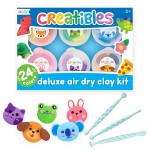 Ooly Air Dry Clay for Kids, 24 Colors Modeling Clay with 3 Shaping Tools, Play Dough Summer Craft Supplies - Creatibles