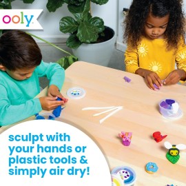 Ooly Air Dry Clay for Kids, 24 Colors Modeling Clay with 3 Shaping Tools, Play Dough Summer Craft Supplies - Creatibles