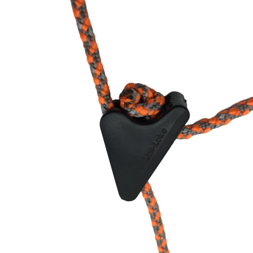 Orange Screw SharkTooth Cord Locks, 10 Pack Tensioners for Ropes and Cords to Use for Tents, Tarps, Decorations & More