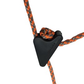 Orange Screw SharkTooth Cord Locks, 10 Pack Tensioners for Ropes and Cords to Use for Tents, Tarps, Decorations & More