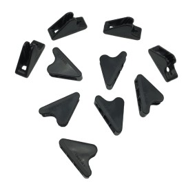 Orange Screw SharkTooth Cord Locks, 10 Pack Tensioners for Ropes and Cords to Use for Tents, Tarps, Decorations & More