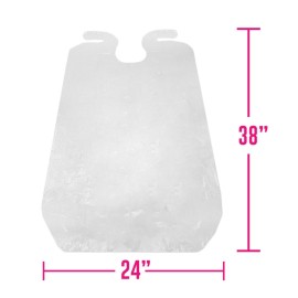 Colortrak Backwards Bib, Disposable Waterproof Salon/Barber Cape for Hair Cutting and Dyeing Protects Clients, Capes and Salon Chairs, 24 x 38 Inches - Includes 25 Bibs