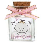 HAMUIERS First Haircut Keepsake Holder, First Curl Keepsake Box for Kids Baby Keepsake Box Baby Shower for Babies to Keep The Childhood Memory - Girl