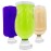 Home and Bathroom Bottle Emptying Cap - Convenient Flip Top Design to Empty Pump Bottles (3 Pack - Small, Medium, and Large (Black)) (White Cap, 3 Pack)