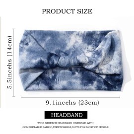 Olbye Wide Headbands 3Pcs, Tie Dye Elastic Head Bands, Turban Headwraps, Nonslip Workout Hair Bands, Boho Hair Accessories for Women Olbye Wide Headbands 3Pcs, Tie Dye Elastic Head Bands, Turban Headwraps, Nonslip Workout Hair Bands, Boho Hair Accessories for Women