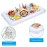 4 Pack Inflatable Ice Serving Bar Pool Party Buffet Drink Cooler Floating Ice Tray Food Drink Containers for Summer Parties with Inflatorce