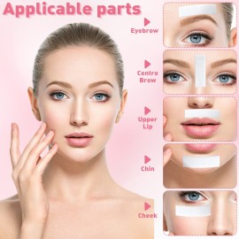 Linyuthia 800 Pcs Non Woven Waxing Strips Hair Removal Wax Paper Facial and Body Epilating Strips for Girls Women Men