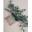 Jumwrit Hair Comb, Rhinestone and Alloy, Green, Bridal Hair Accessories, Handmade Bridal Headpiece for Women, Wedding Hair Comb for Brides and Bridesmaid