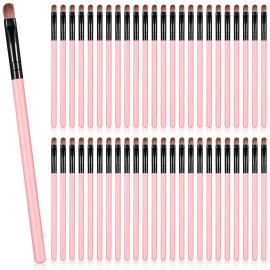 Patelai 48 Pcs Flat Makeup Brushes Flat Lip Concealer Brushes Small Portable Eyebrow Brush Concealer Synthetic Lip Brush Beauty Makeup Tool for Concealing Blending Setting Buffing(Pink) Patelai 48 Pcs Flat Makeup Brushes Flat Lip Concealer Brushes Small Portable Eyebrow Brush Concealer Synthetic Lip Brush Beauty Makeup Tool for Concealing Blending Setting Buffing(Pink)