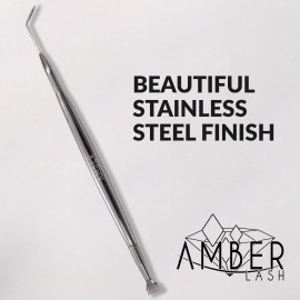 Amber Lash Eyelash Lift Perm Tool Eyelash Separator Stainless Steel Lash Lift Tool with Separation Comb Stick for Eyelash Extensions Supplies (Perm Rake)