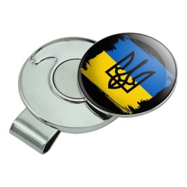 GRAPHICS & MORE Ukraine Coat of Arms Golf Hat Clip with Magnetic Ball Marker