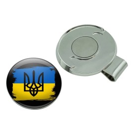 GRAPHICS & MORE Ukraine Coat of Arms Golf Hat Clip with Magnetic Ball Marker