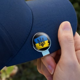 GRAPHICS & MORE Ukraine Coat of Arms Golf Hat Clip with Magnetic Ball Marker