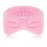Molain Bowknot Hairband for Women, Coral Fleece Elastic Headband for Washing Face Shower Sports Beauty Skincare (Pink, 1 Count)