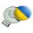 GRAPHICS & MORE Ukraine Country Flag Golf Hat Clip with Magnetic Ball Marker