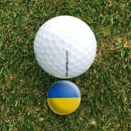 GRAPHICS & MORE Ukraine Country Flag Golf Hat Clip with Magnetic Ball Marker