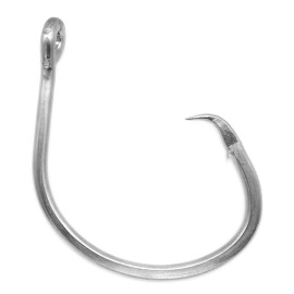 Super Giant Fishing Hook 24/0-28/0 Forged in-line Circle Hooks Shark & Swordfish &Tuna Hook Stainless Steel Big Game Hook Saltwater (Size 24/0-Pack of 2)