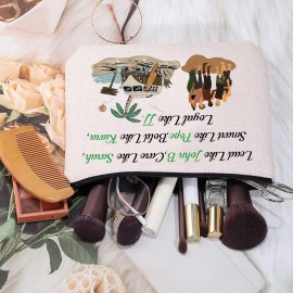MEIKIUP TV Show Makeup Bag TV Show Fans Gift North Carolina Adventure Gift (Lead Like J Bag)