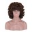 ELIM Dark Brown Curly Wigs for Black Women Short Kinky Curly Brown Wigs for Women Big Curly Afro Soft Wig with Bangs Heat Resistant Natural Cute Synthetic Wig with Accessories Z303BR