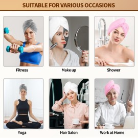 NEXCOVER Hair Towel Microfiber, 3 Pack White Grey Pink 9.8 inch X 25.5 inch Hair Wrap,Ultra Absorbent Hair Turbans,Fast Drying Head Towels for Women Wet Hair,Long,Curly,Thick,Frizzy Hair NEXCOVER Hair Towel Microfiber, 3 Pack White Grey Pink 9.8 inch X 25.5 inch Hair Wrap,Ultra Absorbent Hair Turbans,Fast Drying Head Towels for Women Wet Hair,Long,Curly,Thick,Frizzy Hair