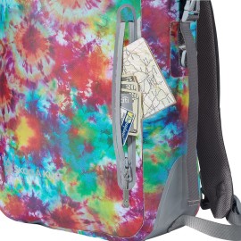 Skog  Kust BackSak Heavy Duty Waterproof Backpack - Gear Bag for Sports, Travel, & More - 25L Tie Dye