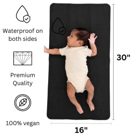 Uniklook Leather Portable Changing Pad for Baby- Vegan Leather Baby Changing Mat - Travel Baby Changing Mat - Baby Changing mat - Multipurpose Portable Diaper Change mat Waterproof 16x30