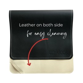 Uniklook Leather Portable Changing Pad for Baby- Vegan Leather Baby Changing Mat - Travel Baby Changing Mat - Baby Changing mat - Multipurpose Portable Diaper Change mat Waterproof 16x30