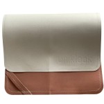 Diaper Changing Pad, Faux Leather Nursery Portable Baby Diaper Changing Mat, Wipeable, Waterproof & Multipurpose (16 x 30 in) Uniklook Cream & Terra