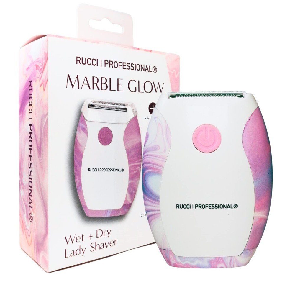 RUCCI | Water-Resistant Marble Glow Lady Shaver for Hair Removal on Wet & Dry Skin, Pink (HR101) RUCCI | Water-Resistant Marble Glow Lady Shaver for Hair Removal on Wet & Dry Skin, Pink (HR101)